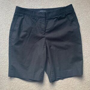 Lafayette 148 New York Women's High Rise Black Walking Shorts Size 8